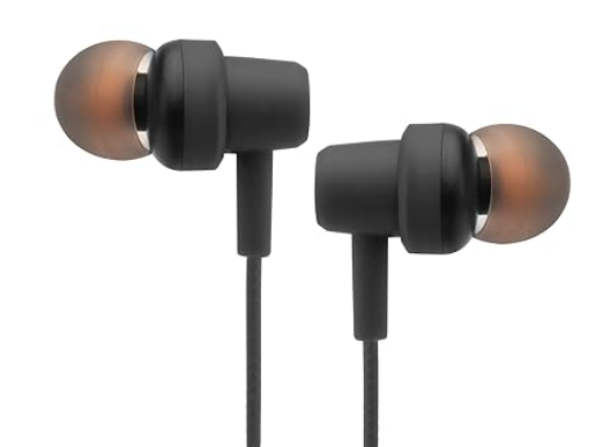 LAPCARE WOOBUDS SILK WIRED EARBUDS WITH INNBUILT MIC