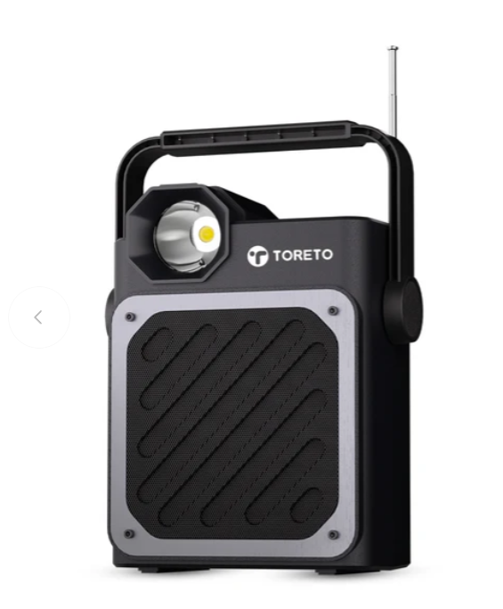 TORETO BT WIRELESS SPEAKER WITH SOLAR PANEL TOR 457 20 WATT