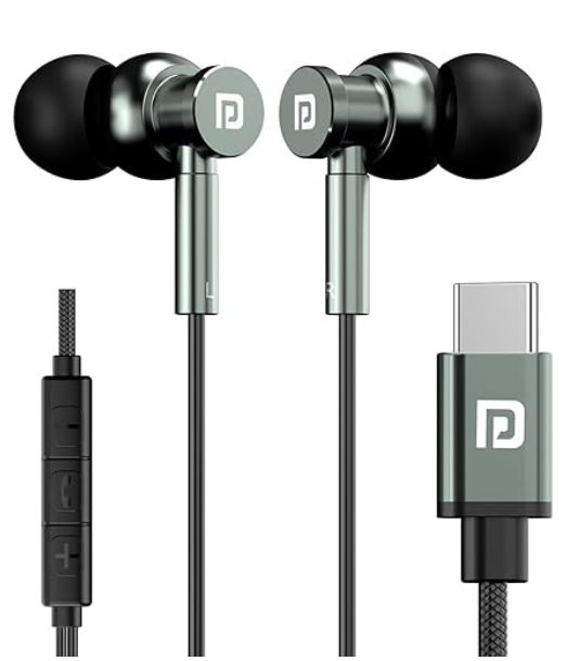 Portronics Conch Tune C in Ear Type C Wired Earphones