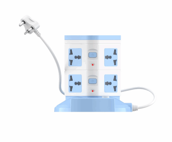 PORTRONICS POWER EXTENDER WITH 8 SOCKETS & 3 USB PORT 2500 WATT 3 M CORD LENGTH