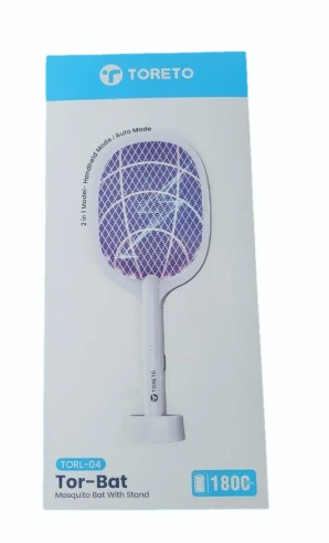 TORETO 2 IN 1 MODEL -HANDHELD MODE/ AUTO MODE   TORL-04 TOR-BAT MOSQUITO BAT WITH STAND  180C